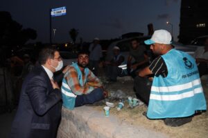 Başkan Canpolat asfaltlama çalışmalarını yerinde inceledi