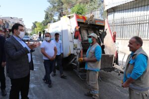 Canpolat asfalt hazırlığını inceledi