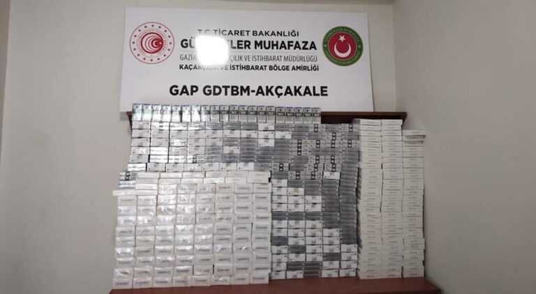 Şanlıurfa’da Gümrük kapısında 3 bin 780 paket kaçak sigara ele geçirildi