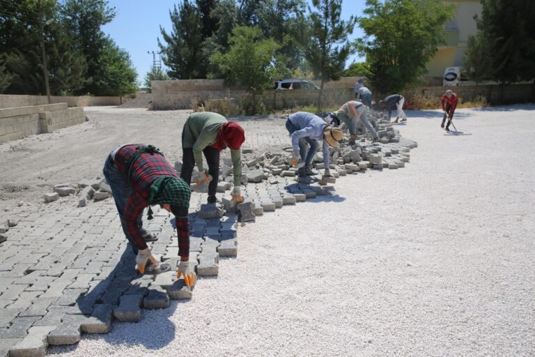 Şanlıurfa’da Sökülen eski parke taşları yeniden değerlendiriliyor