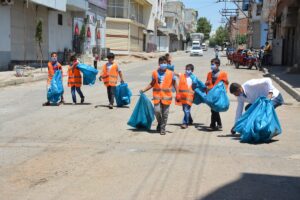 Şanlıurfa’da yaz kuran kursu öğrencilerinden çevre temizliği