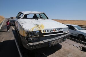 Şanlıurfa’da zincirleme trafik kazasında 8 kişi yaralandı