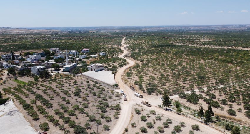 Birecik kırsal yolları asfaltla buluşuyor