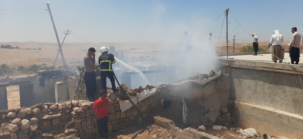 Şanlıurfa’da evde çıkan yangın hasara neden oldu