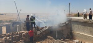 Şanlıurfa’da evde çıkan yangın hasara neden oldu