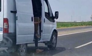 Şanlıurfa’da küçük çocuğun tehlikeli yolculuğu