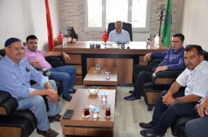 Halfeti Kaymakamı Korkutata, İlçe Ziraat Odasını ziyaret etti