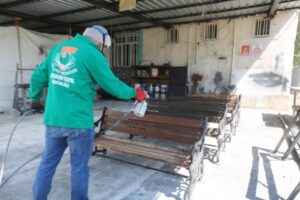 Haliliye’deki bank ve kamelyalar onarılıyor