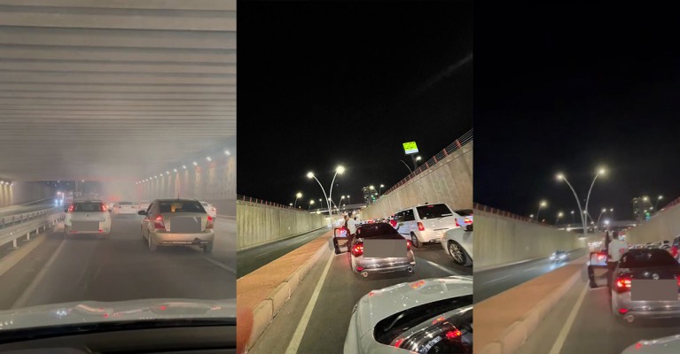 Urfa’da düğün konvoyu için yolu kapattılar!