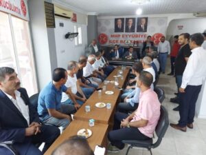 Milletvekili Özyavuz’dan MHP Eyyübiye ilçe başkanlığına ziyaret
