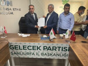 Gelecek Partisi Eyyübiye İlçe Başkanı Belli Oldu!