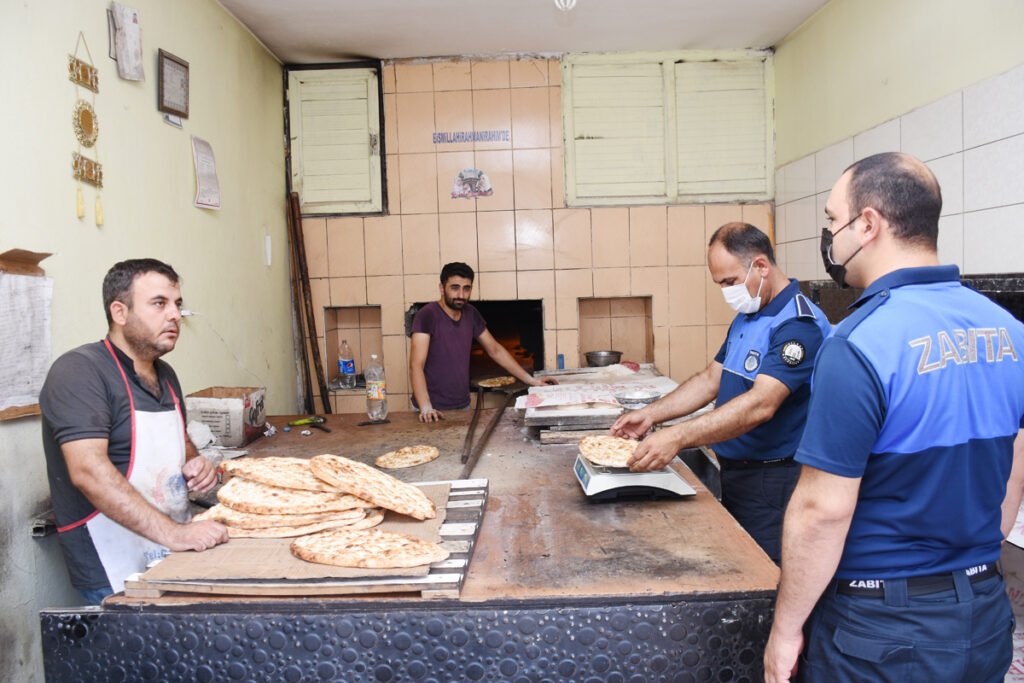 Zabıta ekipleri Hilvan’da fırınları denetledi