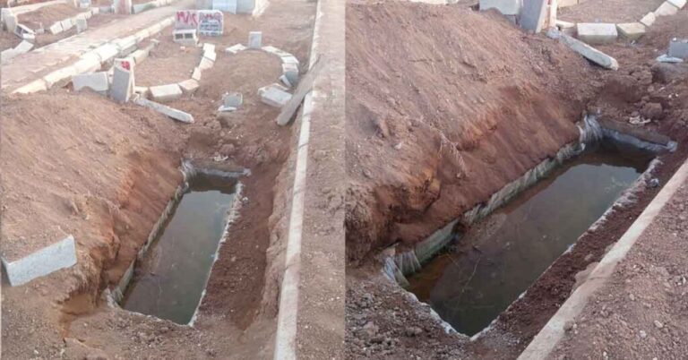 Suruç’ta Mezarlıklar Lağım Suları Altında Kaldı
