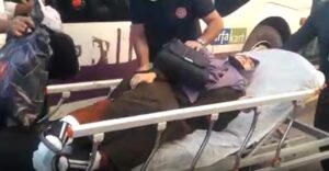 Şanlıurfa’da Ani fren otobüsteki yolcunun ayağını kırdı!