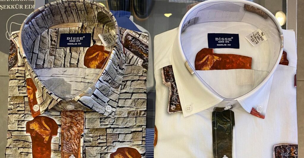 Göbeklitepe figürü gömleğe işlendi