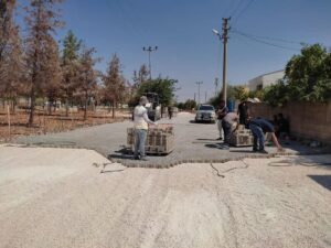 Halfeti’de kırsal mahalleler toz ve çamurdan kurtuluyor