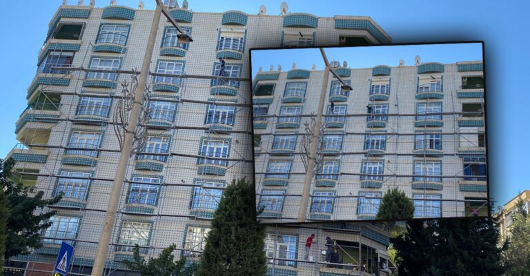 Şanlıurfa’da Metrelerce yüksekte kazaya davetiye çıkardılar!