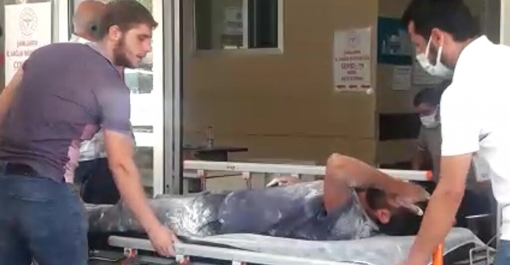 Şanlıurfa’da inşaattan düşen işçi ölümden döndü