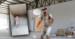 “Urfalı Maradona” kovayla futbol şov yapıyor!