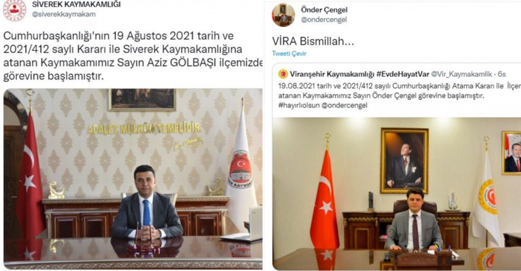 Şanlıurfa’da Yeni kaymakamlar göreve başladı