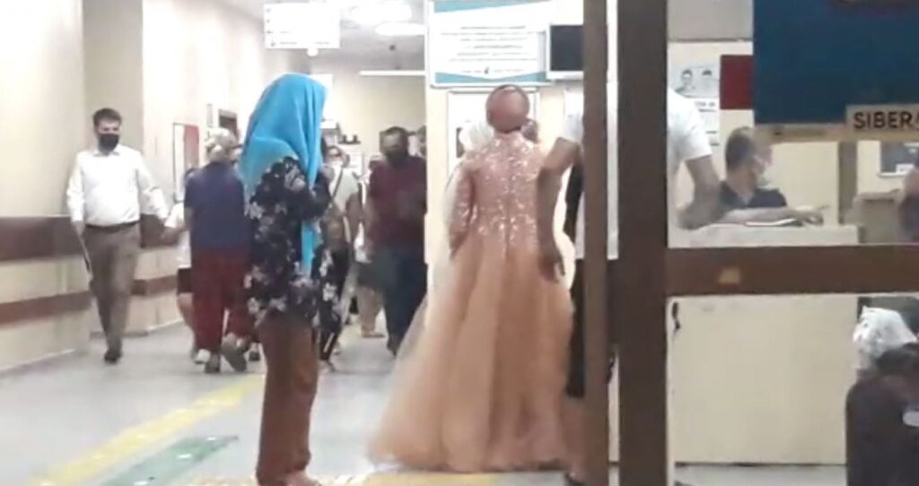 Urfa’da gelin düğün öncesi soluğu hastanede aldı!