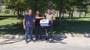 Şanlıurfa’da tedavisi tamamlanan balaban kuşu doğaya bırakıldı