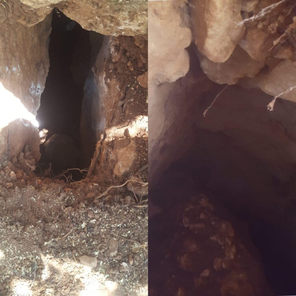 Bahçesinde foseptik çukuru kazarken Orta Çağ’a ait tünel buldu