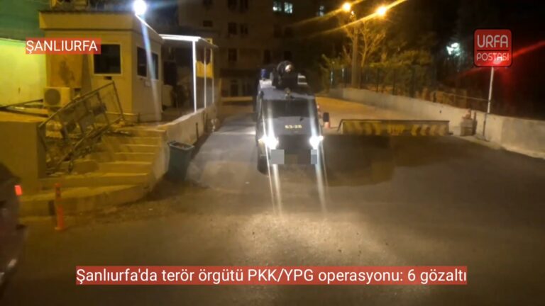 Şanlıurfa’da terör örgütü PKK/YPG operasyonu: 6 gözaltı