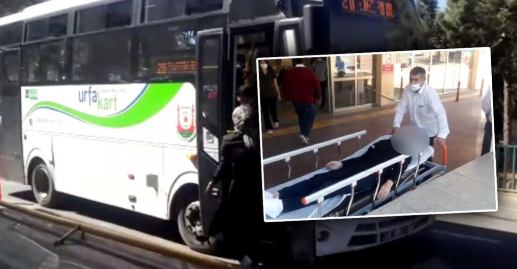 Şanlıurfa’da Belediye otobüsünde fenalaştı, hastaneye şoför yetiştirdi