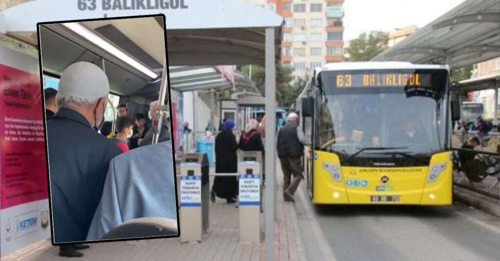 Şanlıurfa’da Otobüste yaşlı adamla gencin ‘maske’ tartışması