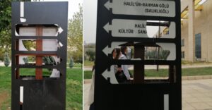 Şanlıurfa’da ilginç olay! Yönlendirme levhaları kırılıyor