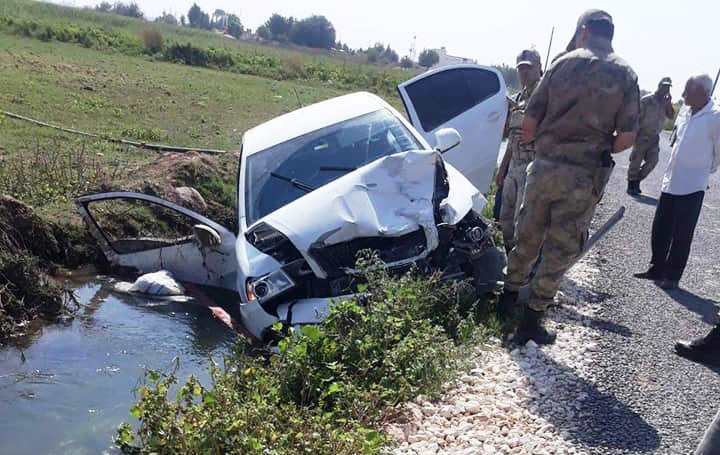 Suruç’ta otomobil at arabasına çarptı: 2 yaralı