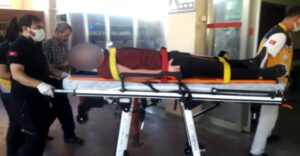 Urfa’da motosikletin çarptığı yaya hastanelik oldu