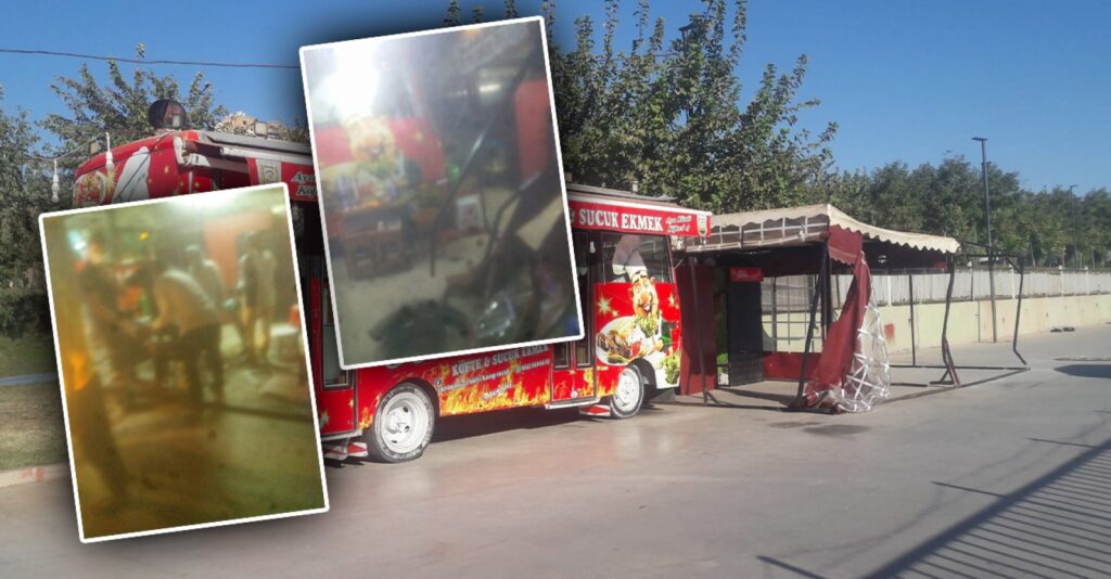 Urfa’da sarhoş sürücü dürüm minibüsüne daldı!