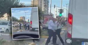 Urfa’da şoförler yol ortasında kavga etti!