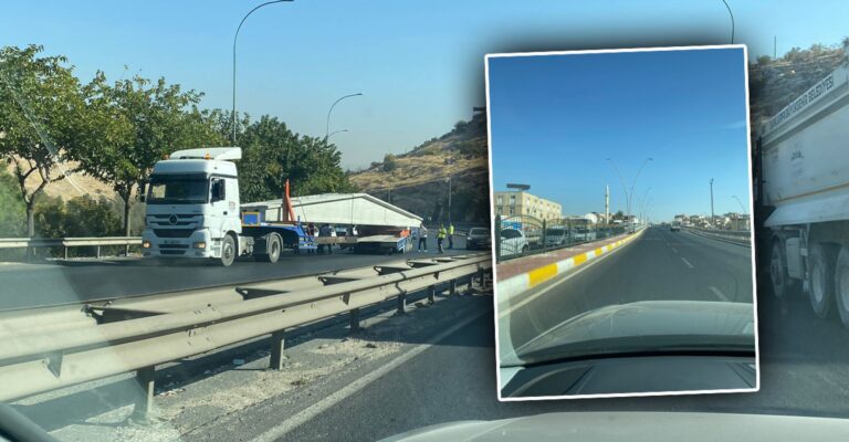 Urfa’da tır kazası trafiği felç etti