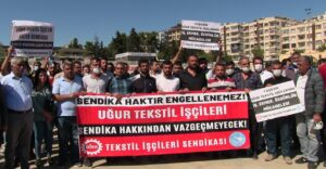 Urfalı tekstil işçileri patrona geri adım attırdı!
