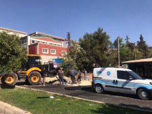 Şanlıurfa’da kazı çalışmaları sırasında doğal gaz borusu delindi