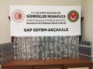 Suriye’den Şanlıurfa’ya giriş yapan araçta kaçak sigara bulundu