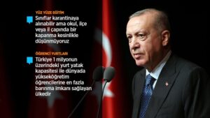 Erdoğan: Üniversitelerimizde eğitim öğretimin kesintisiz sürmesi konusunda kararlıyız