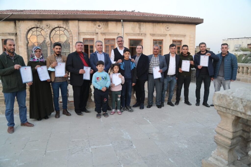 Eyyübiye’de 150 aile tapularına kavuştu