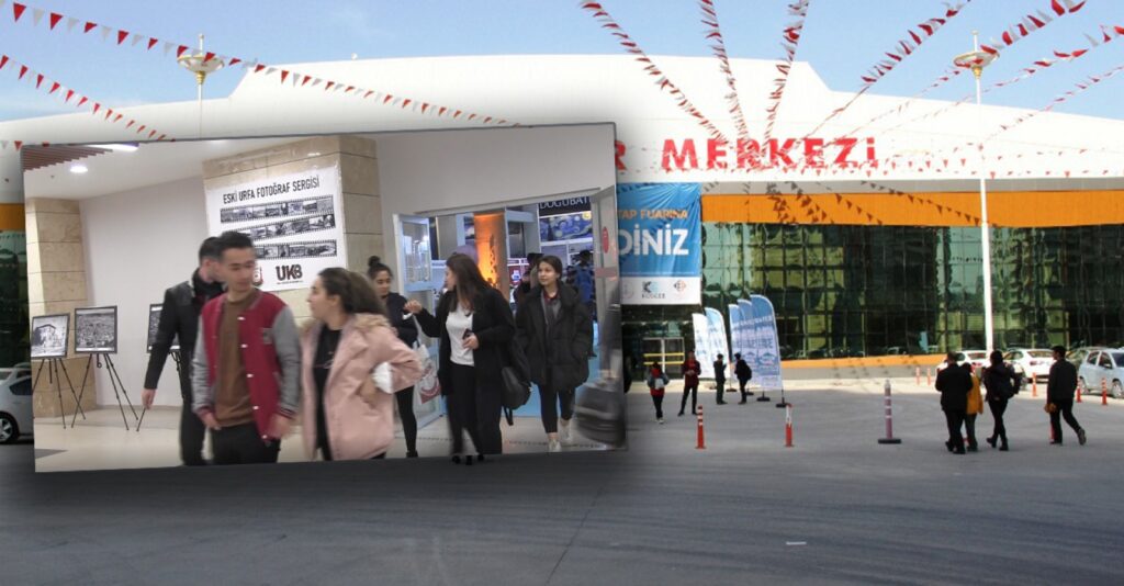 Şanlıurfa’da Kitap fuarında sosyal mesafe maske hiçe sayıldı!