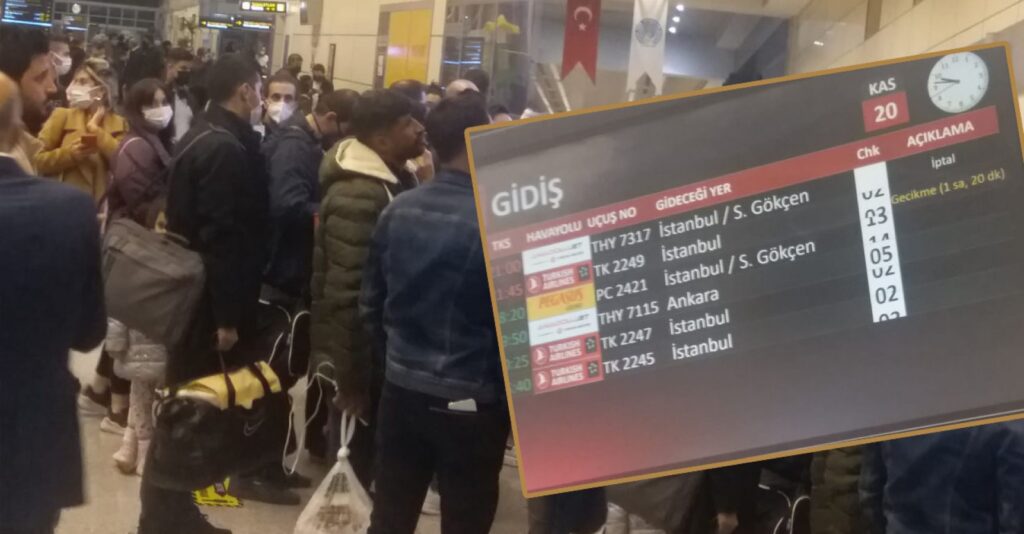 Şanlıurfa uçuşu iptal oldu! Yolcular perişan…
