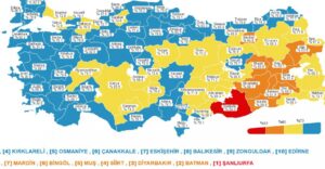Şanlıurfa’nın kırmızıdan çıkmasına ramak kaldı