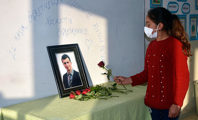 Şanlıurfa’da Şehit Necmettin öğretmen görev yaptığı okulda anıldı