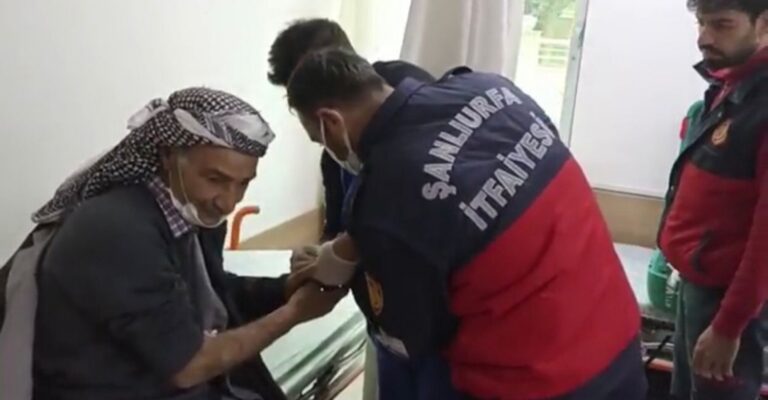 Şanlıurfa’da Sıkışan yüzüğü itfaiye çıkardı