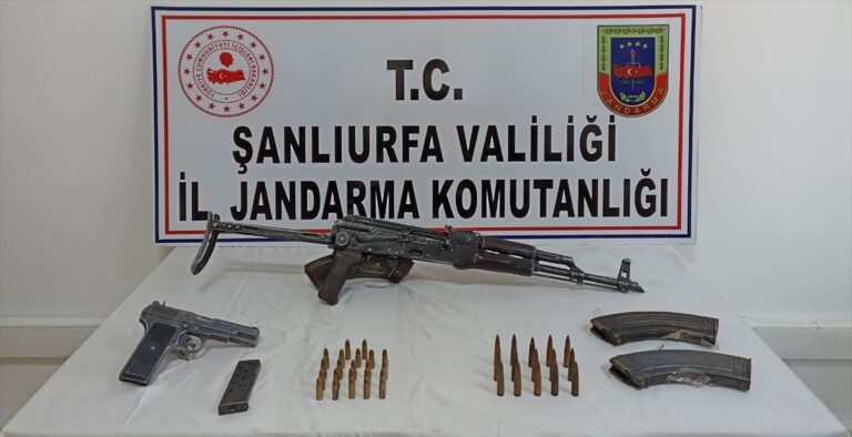 Şanlıurfa’da 2 uzun namlulu silah ve 4 tabanca ele geçirildi