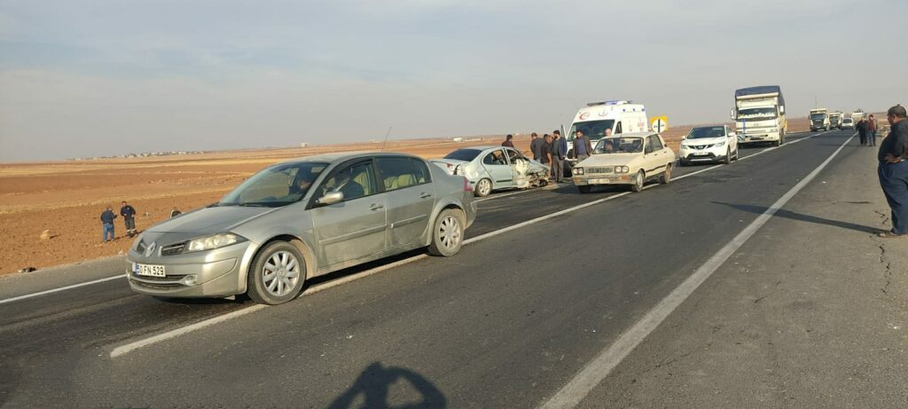 Şanlıurfa Suruç karayolunda trafik kazası 1 ağır yaralı
