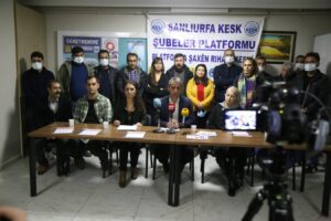 KESK üyelerinin Şanlıurfa temasları