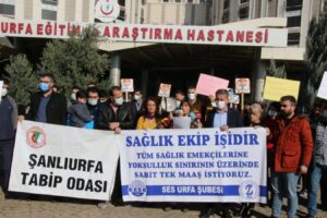 Urfa’da sağlık çalışanları iş bırakıyor